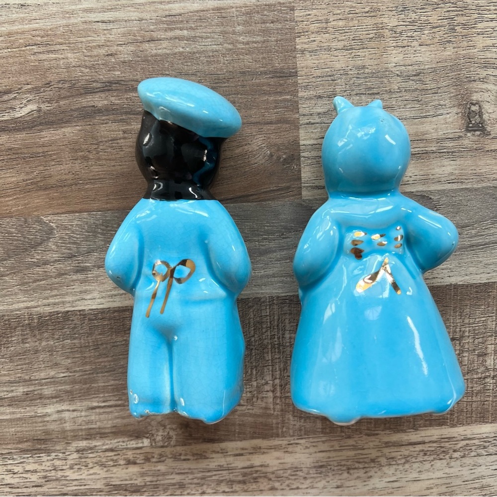 Vintage America Black Memorabilia Ceramic Salt And Pepper Shakers - Picture 4 of 7